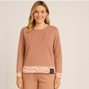 Barbie Pink Sweatshirt with Logo